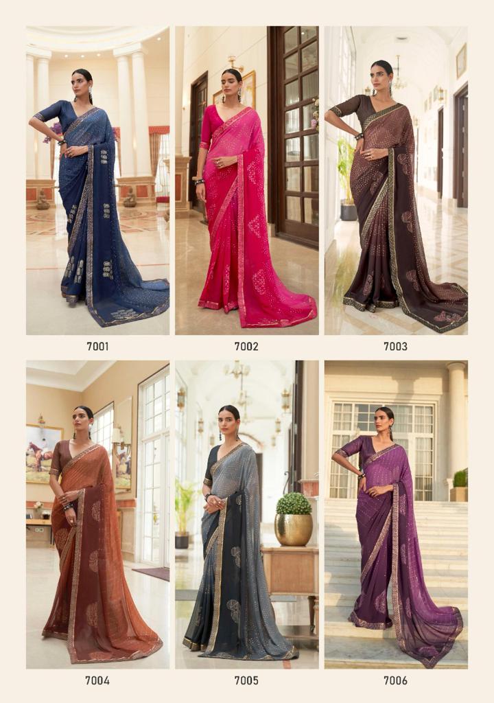 lt kashvi creation revanta georgget  decent look saree catalog