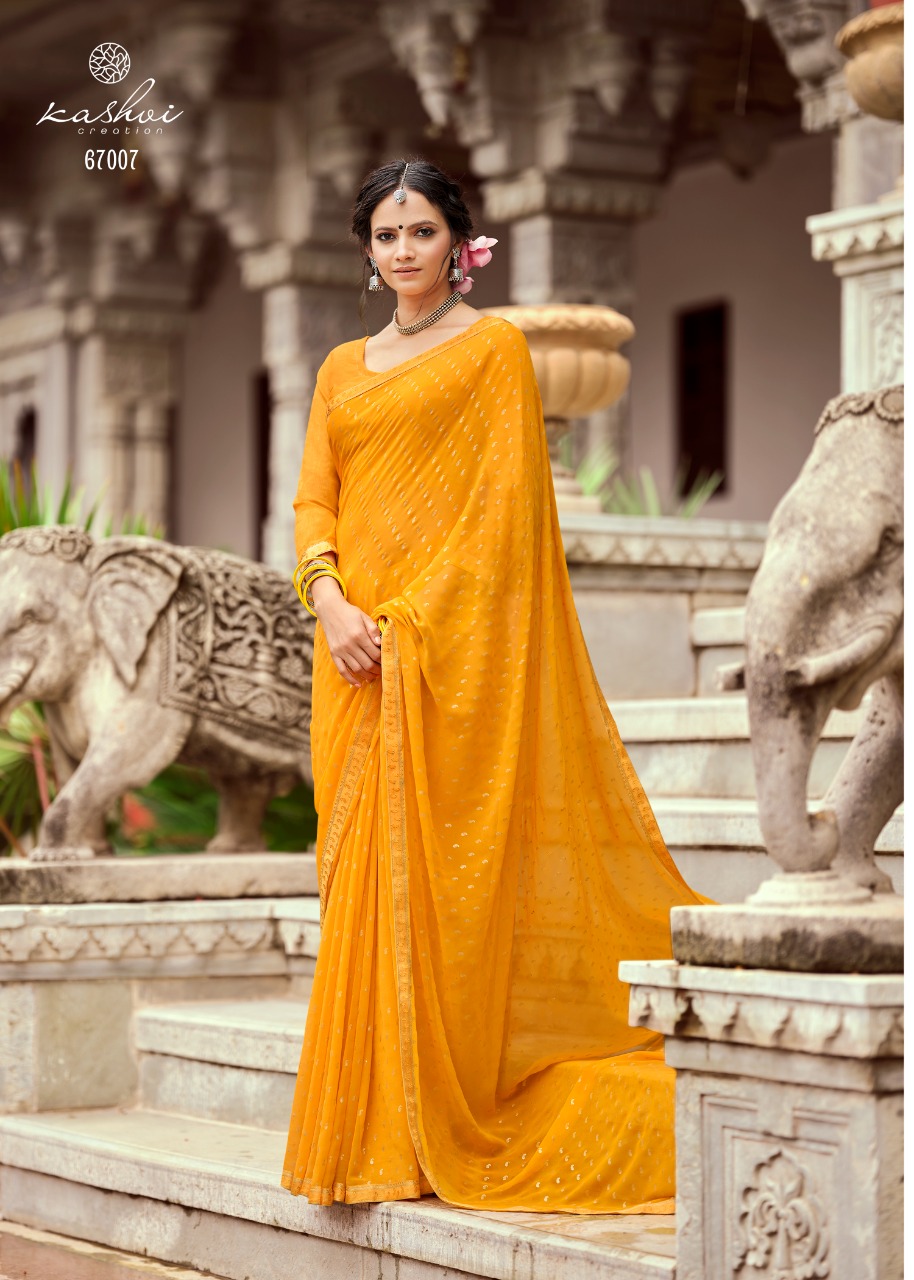 lt kashvi creation mitasha georgget regal print saree catalog