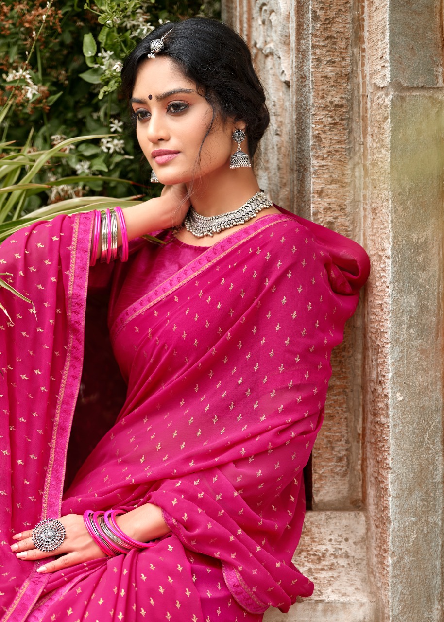 lt kashvi creation mitasha georgget regal print saree catalog