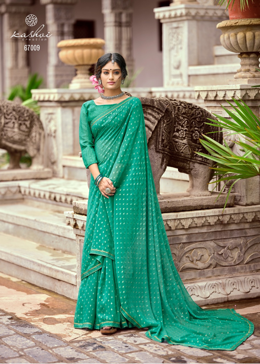 lt kashvi creation mitasha georgget regal print saree catalog