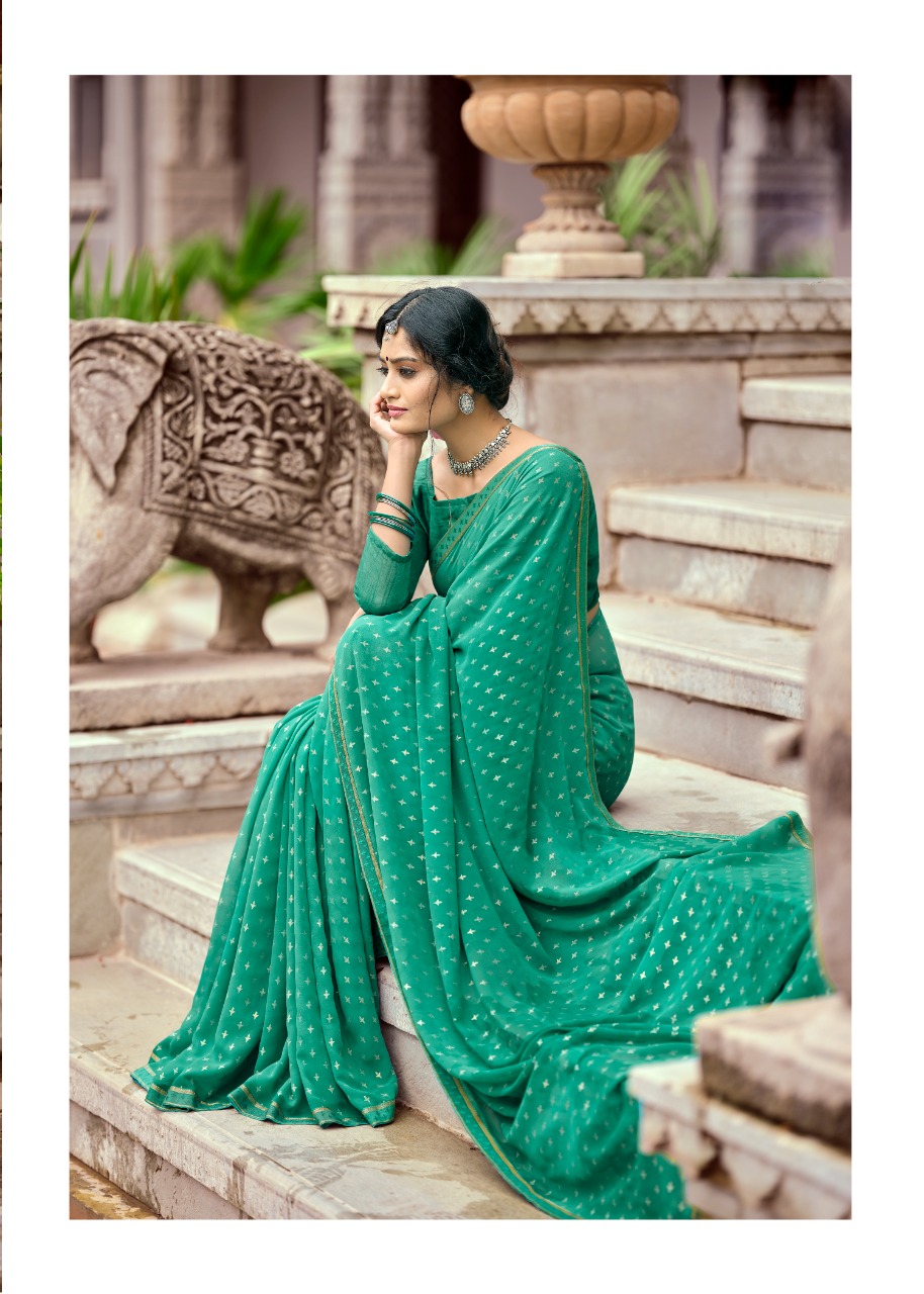 lt kashvi creation mitasha georgget regal print saree catalog