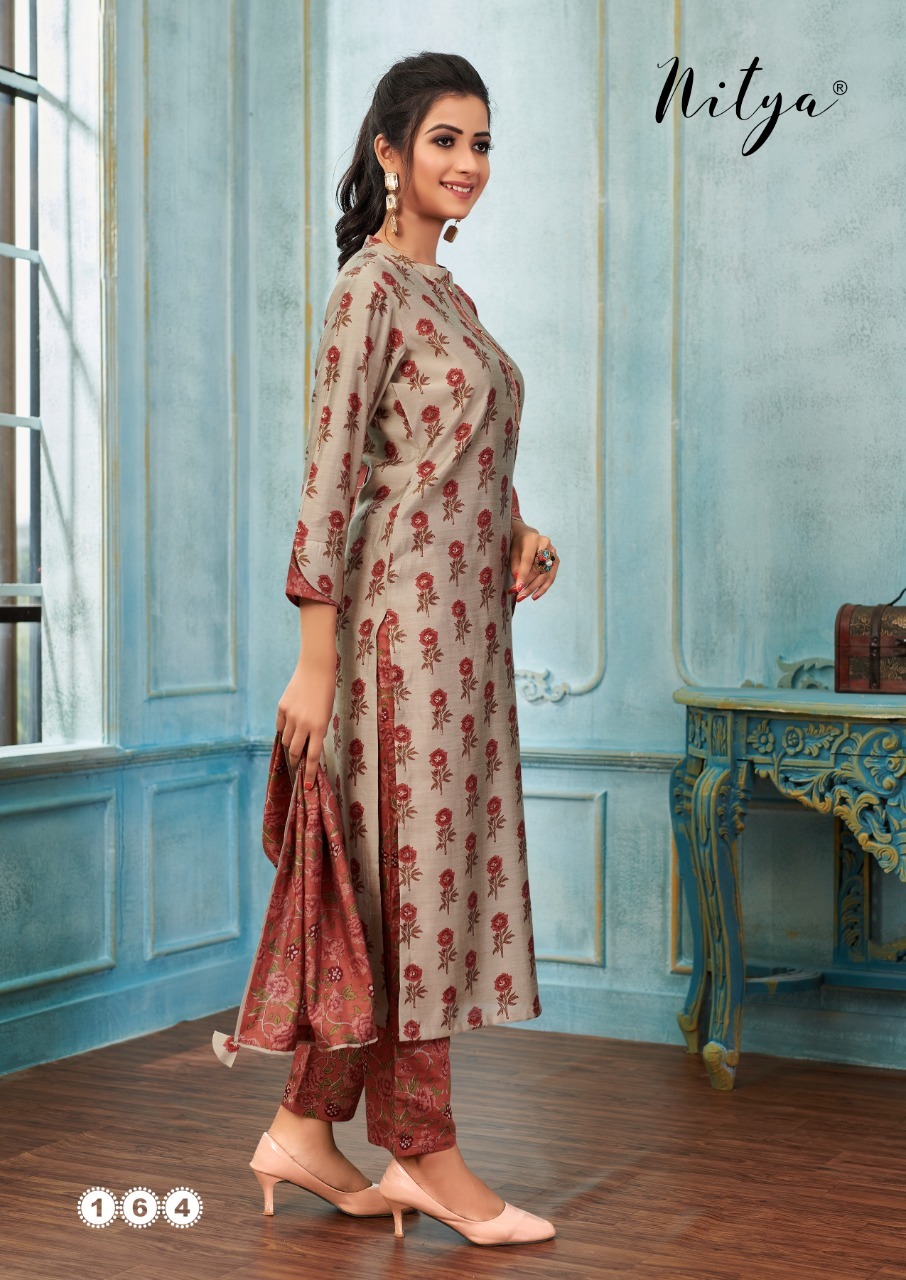 lt nitya Pick and choose silk attrective print kurta with pant size set