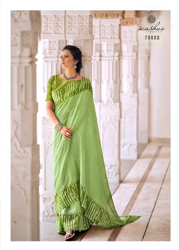 lt kashvi creation kalakriti shiffon exclusive print saree catalog