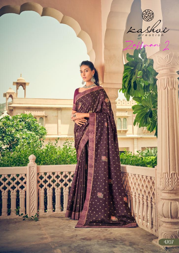 lt kashvi creation zaffran 2 vichitra beautiful print saree catalog