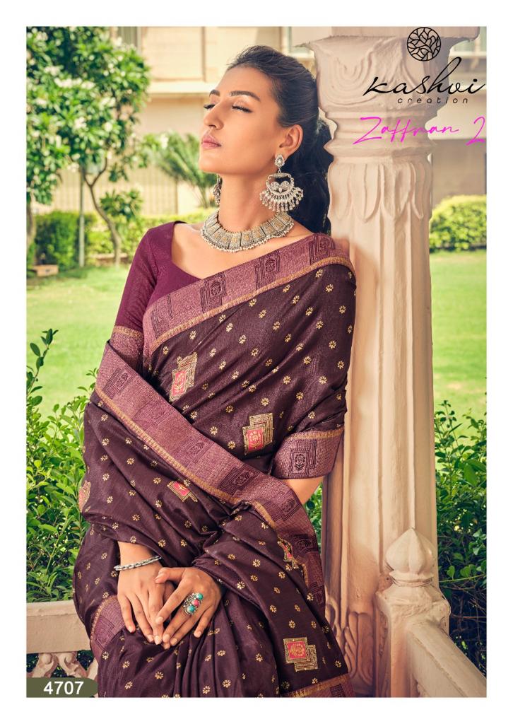 lt kashvi creation zaffran 2 vichitra beautiful print saree catalog