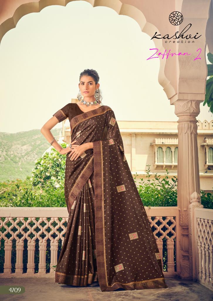 lt kashvi creation zaffran 2 vichitra beautiful print saree catalog