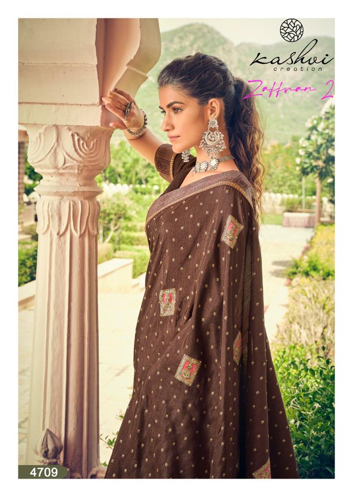 lt kashvi creation zaffran 2 vichitra beautiful print saree catalog