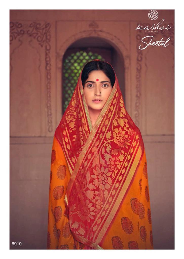 lt kashvi creation sheetal shiffon elegant print saree catalog