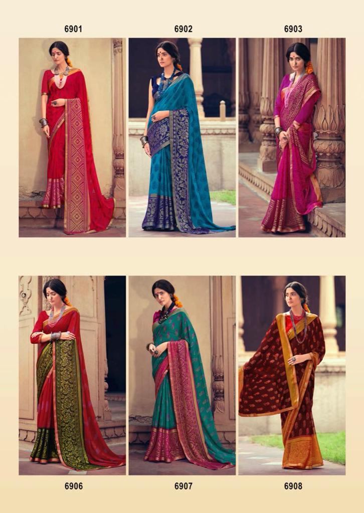 lt kashvi creation sheetal shiffon elegant print saree catalog