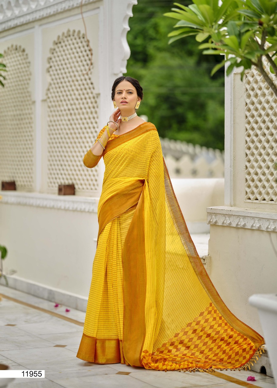 triveni sarees wings cotton exclusive print saree catalog