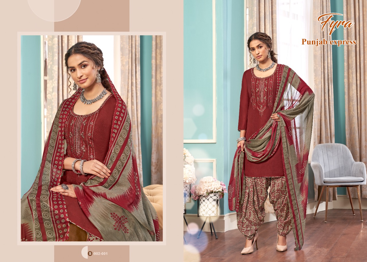 alok suit punjab express cotton ecclusive print salwar suit catalog