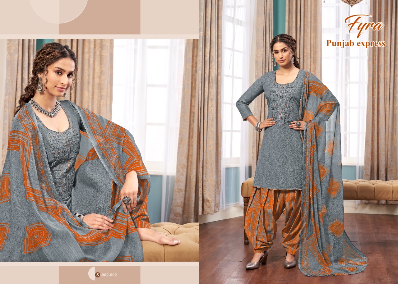 alok suit punjab express cotton ecclusive print salwar suit catalog