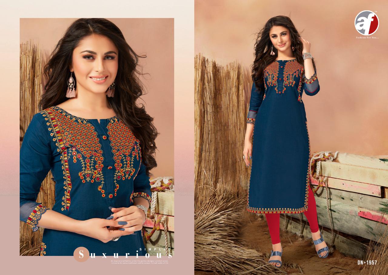 anju fabrics forever vol 2 cotton elegant kurti catalog