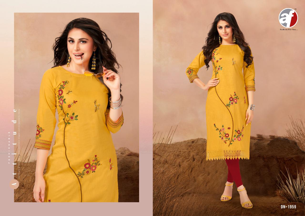 anju fabrics forever vol 2 cotton elegant kurti catalog