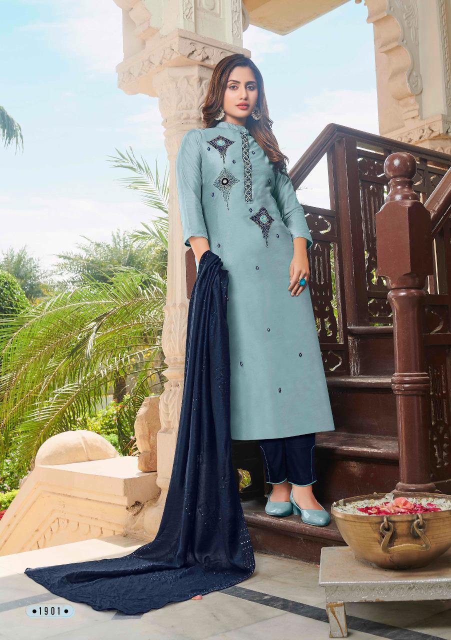 anju fabrics ghunghat vol 1 pure viscose regal look kurti bottom with dupatta catalog