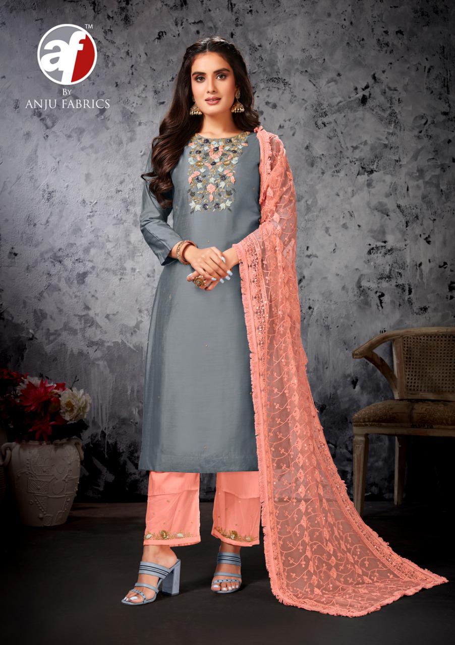 anju fabrics shehnai vol 1 viscose innovative style top bottom with dupatta catalog