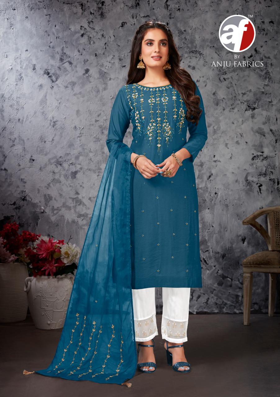 anju fabrics shehnai vol 1 viscose innovative style top bottom with dupatta catalog