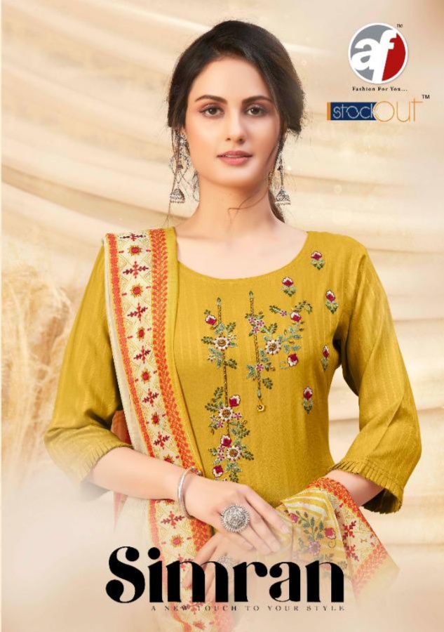 anju fabrics simran viscose astonishing top with bottom and dupatta catalog