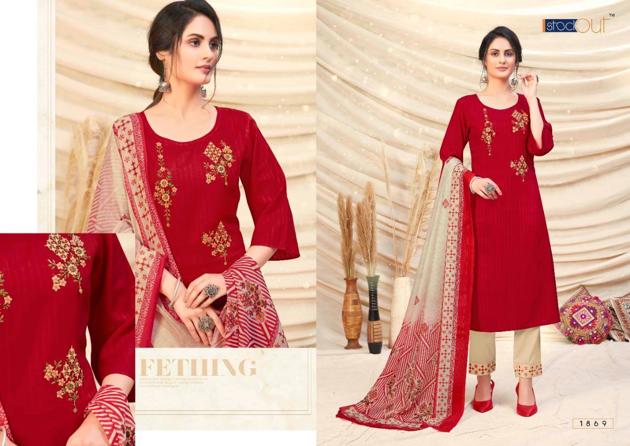 anju fabrics simran viscose astonishing top with bottom and dupatta catalog