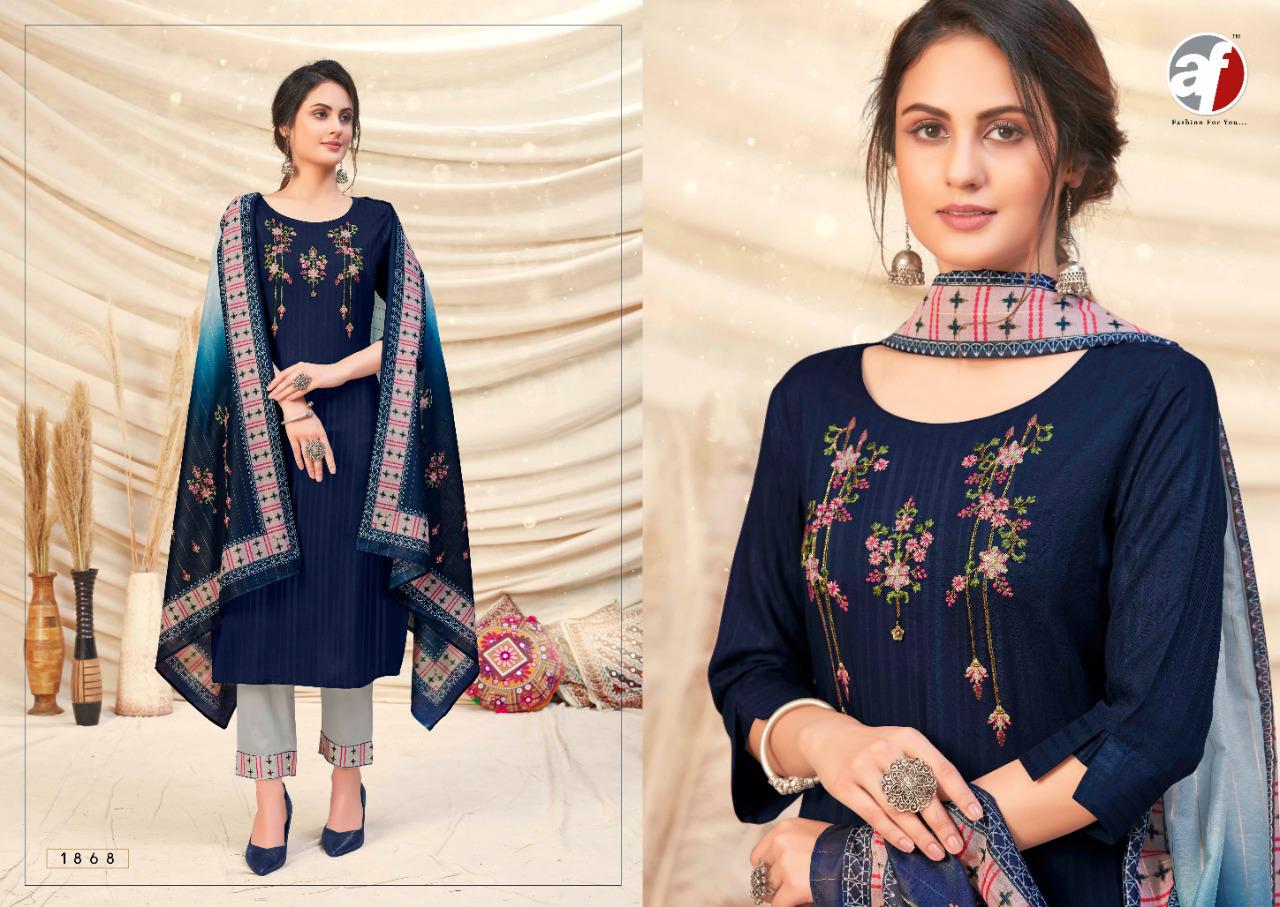 anju fabrics simran viscose astonishing top with bottom and dupatta catalog