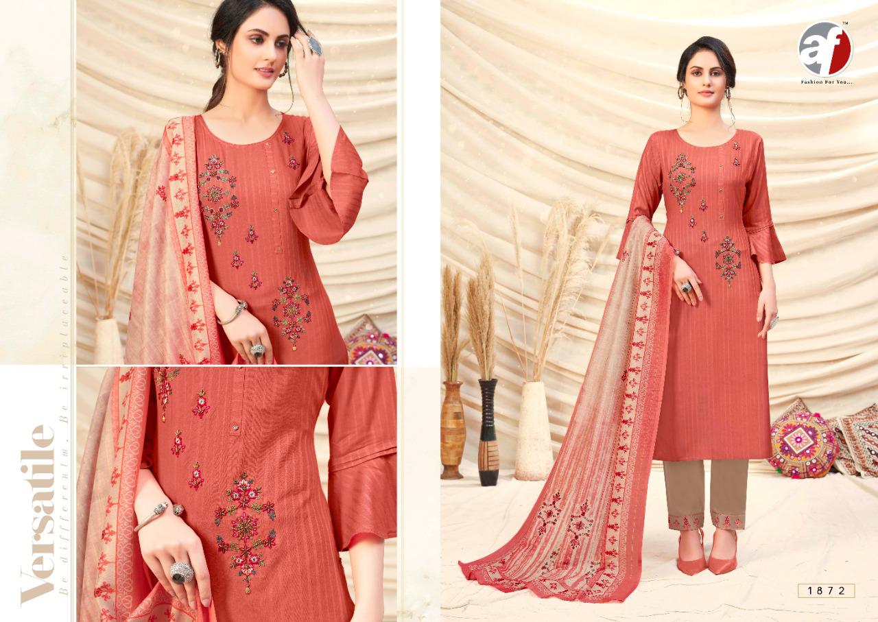 anju fabrics simran viscose astonishing top with bottom and dupatta catalog