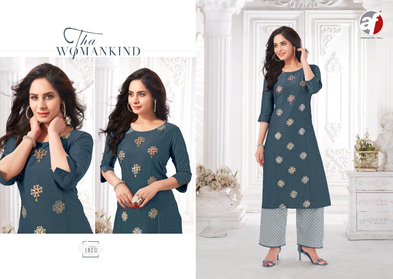 anju fabrics zoya vol 4 silk regal look kurti with plazo catalog