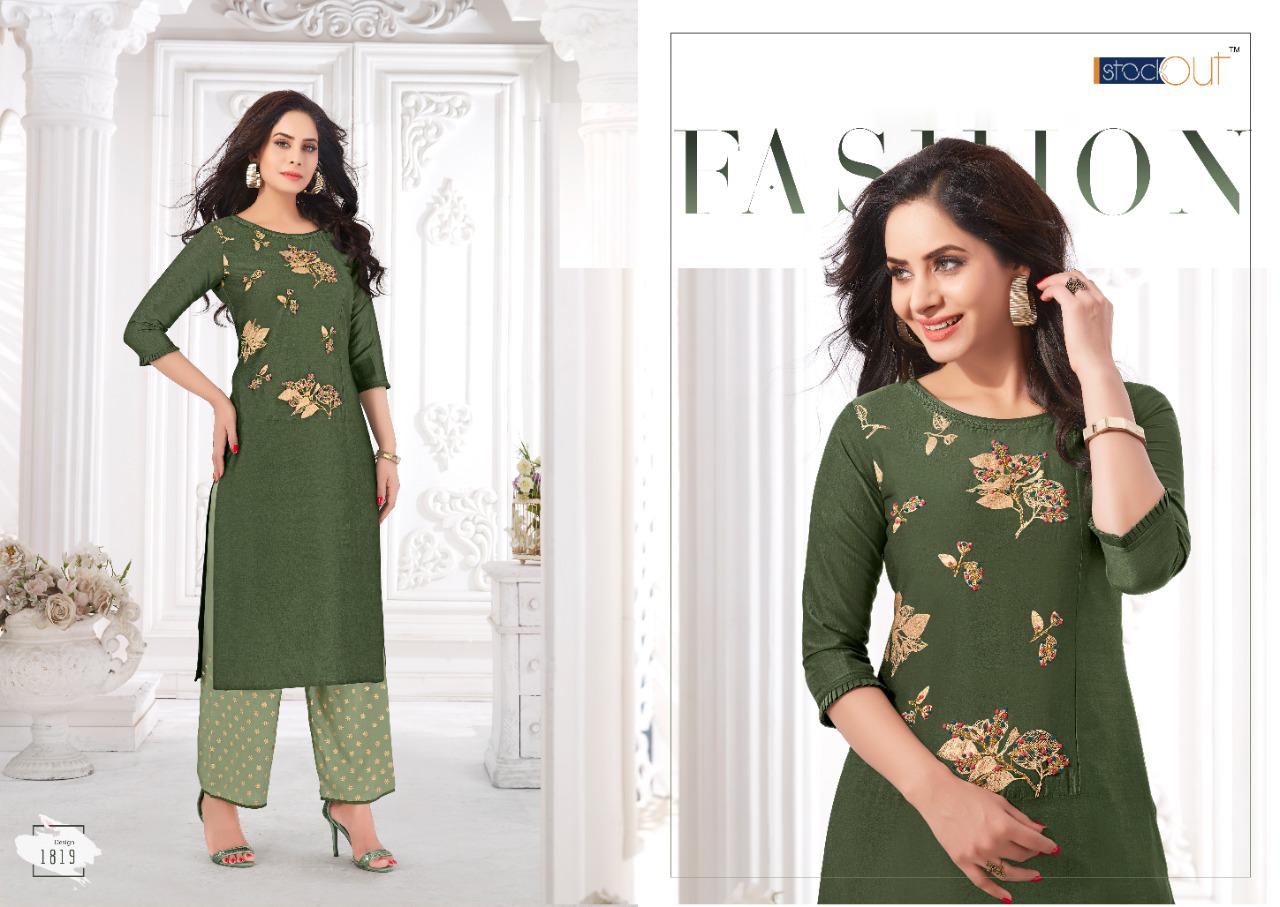 anju fabrics zoya vol 4 silk regal look kurti with plazo catalog