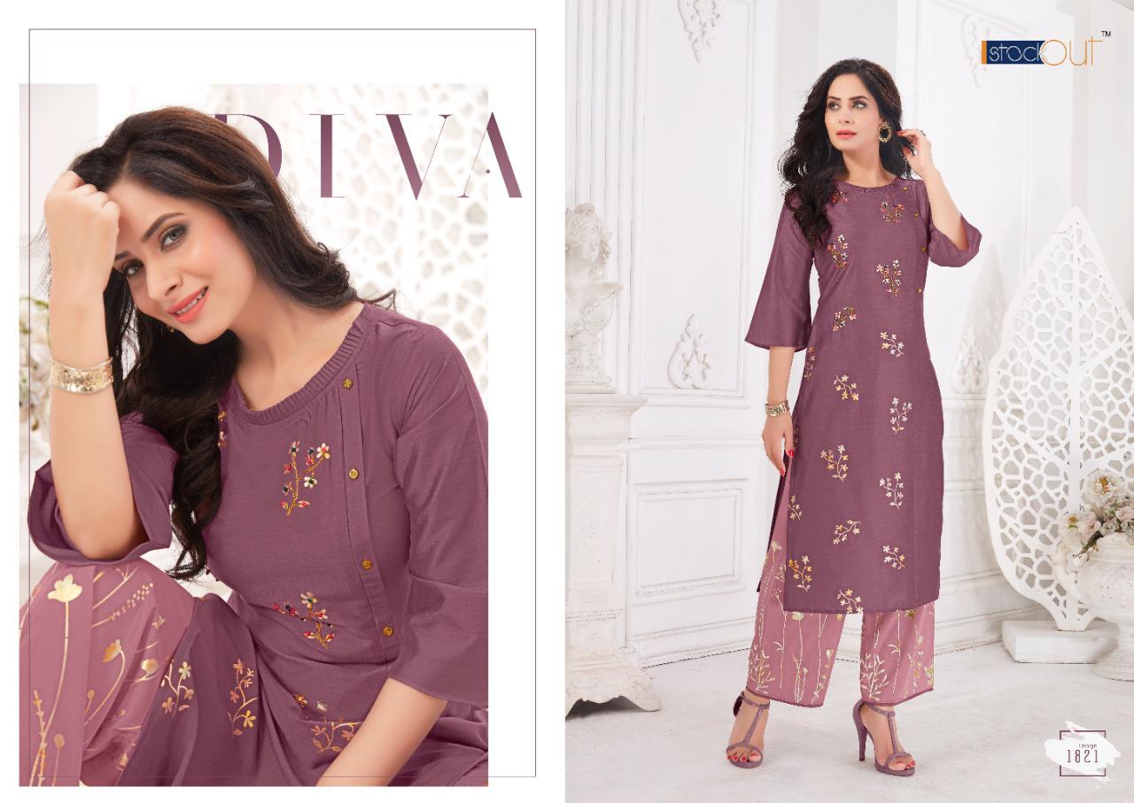 anju fabrics zoya vol 4 silk regal look kurti with plazo catalog