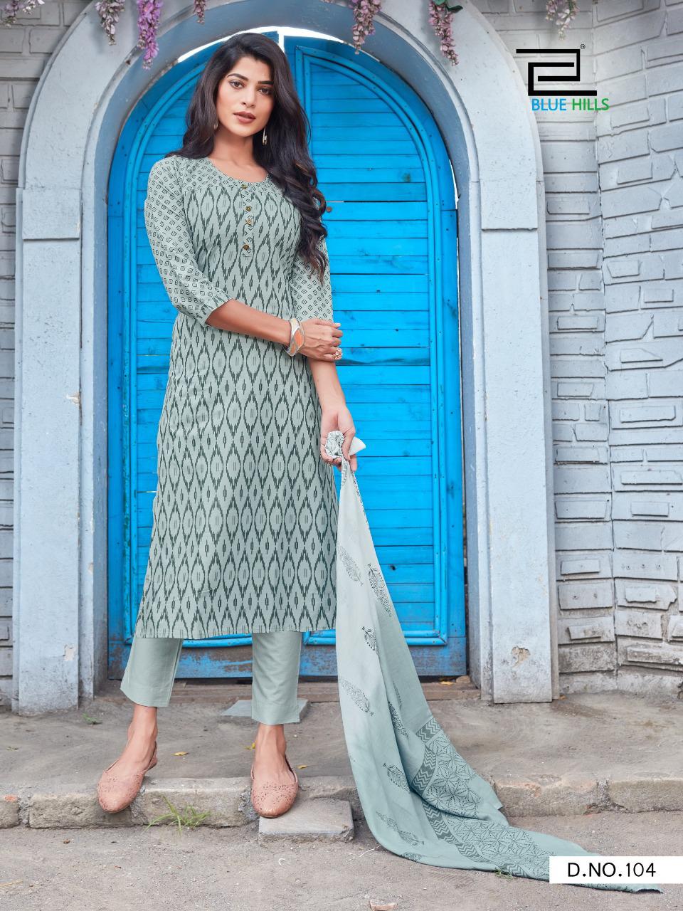 blue hills Cotton candy vol 1 gorgeous look kurti Bottom with dupatta catalog