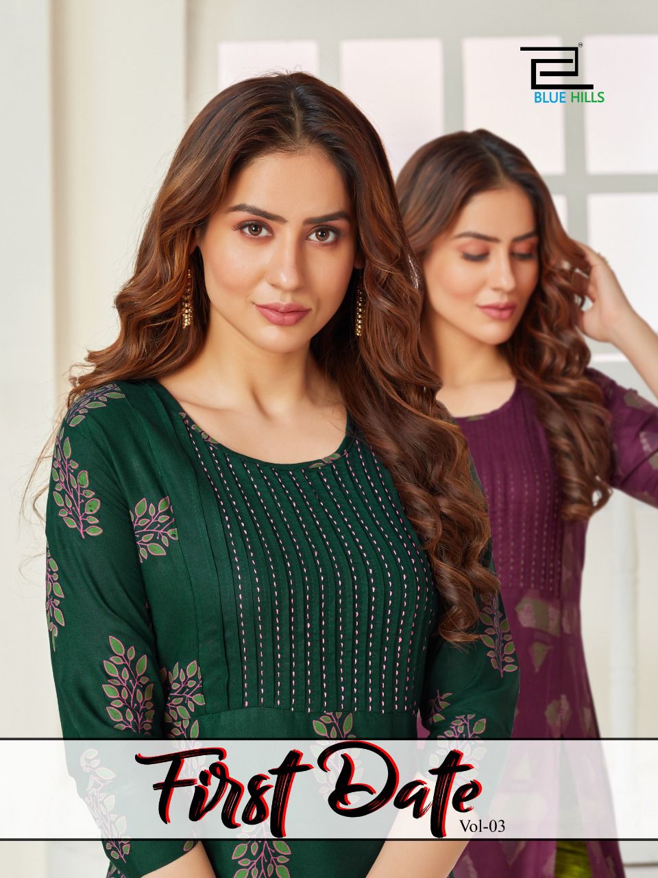 blue hills first date vol 3 rayon classic trendy look kurti catalog