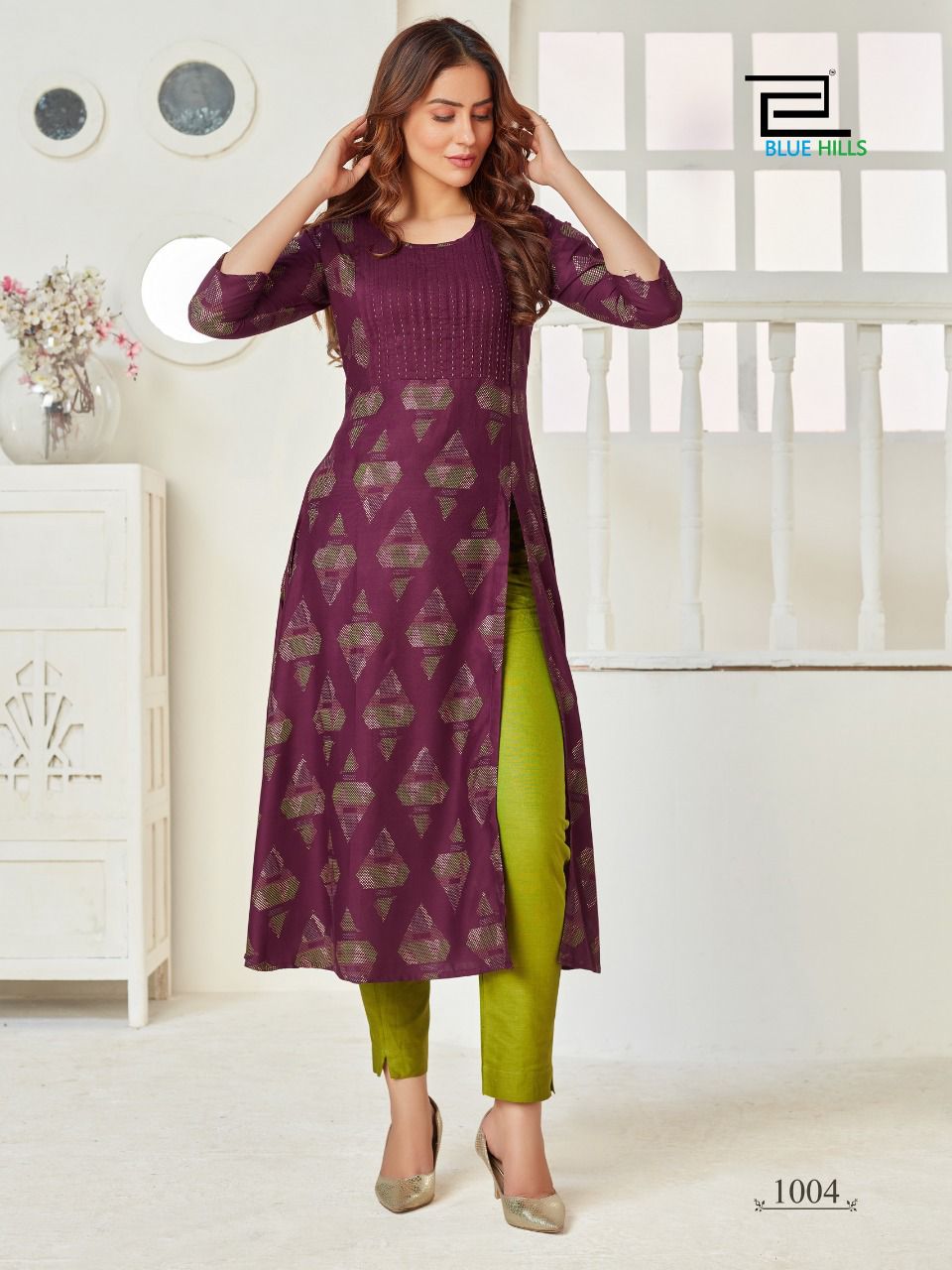 blue hills first date vol 3 rayon classic trendy look kurti catalog