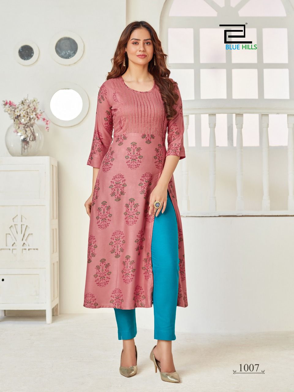 blue hills first date vol 3 rayon classic trendy look kurti catalog