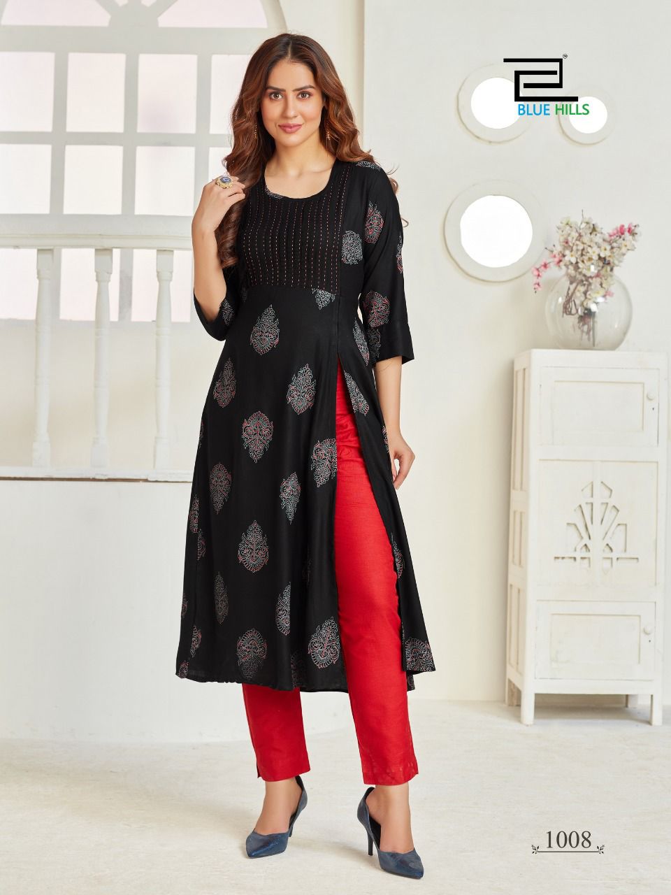 blue hills first date vol 3 rayon classic trendy look kurti catalog