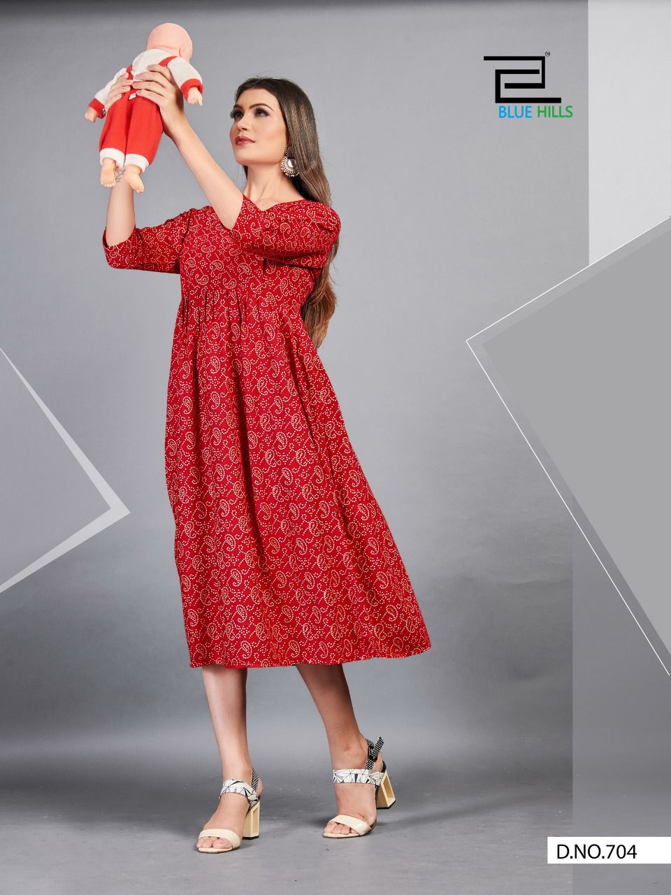 blue hills good news vol 8 rayon exclusive print kurti catalog