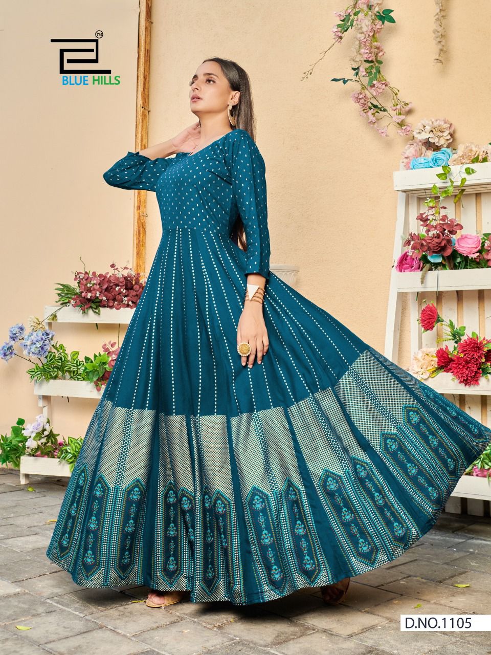 blue hills poshak vol 1 rayon gorgeous look kurti catalog