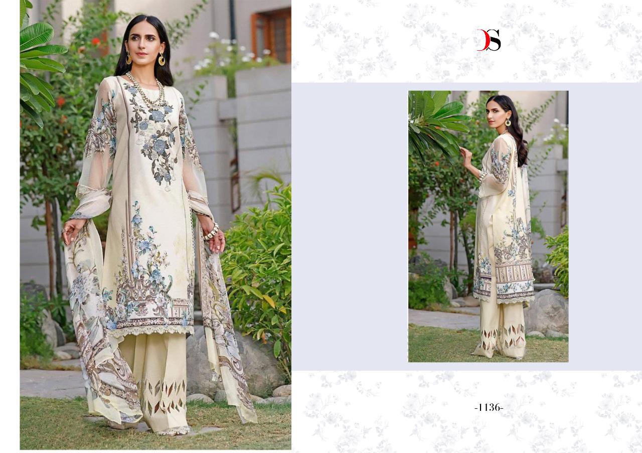 deepsy suit firdous urbane 4 cotton graceful look salwar suit shiffon dupatta catalog