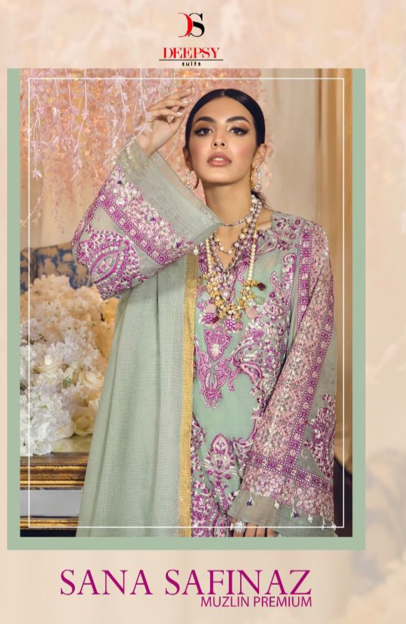 deepsy suit sana safinaz muzlin primum cotton authentic fabric salwar suit catalog