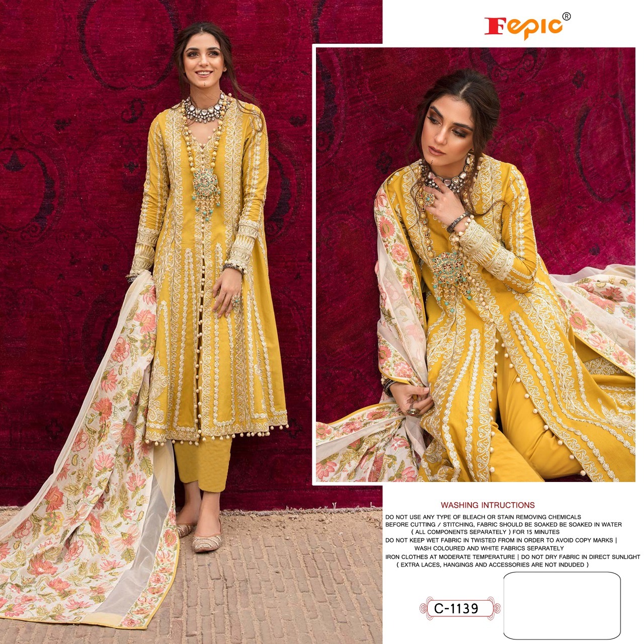 fepic rosemeen  c 1139 cotton  classic trendy look salwar suit singal