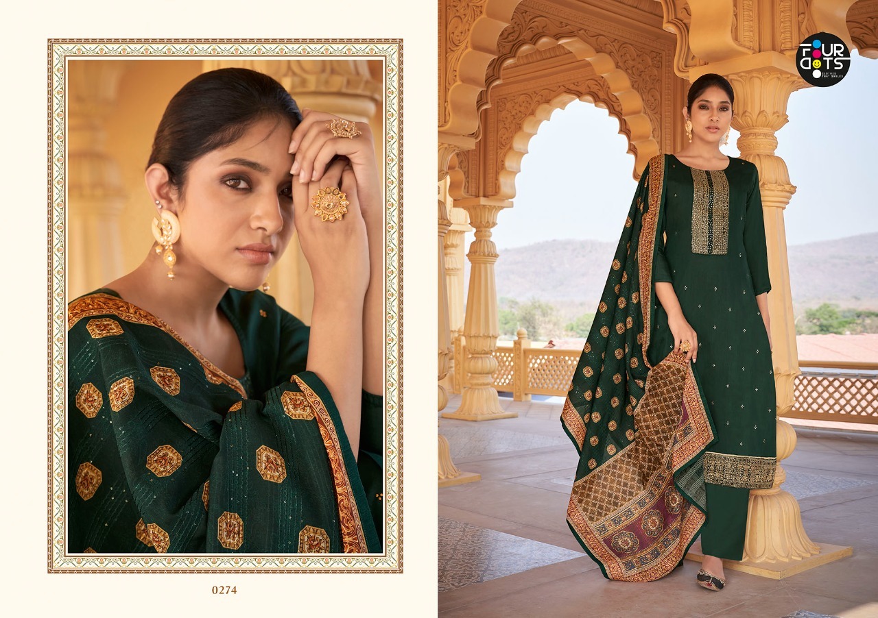 fourdots preyasi muslin innovative look salwar suit catalog