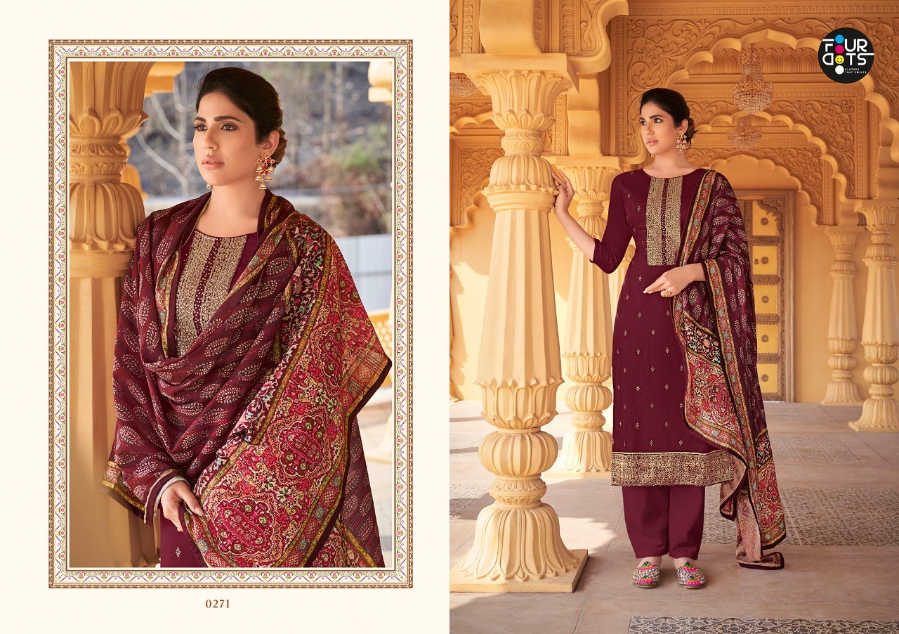 fourdots preyasi muslin innovative look salwar suit catalog