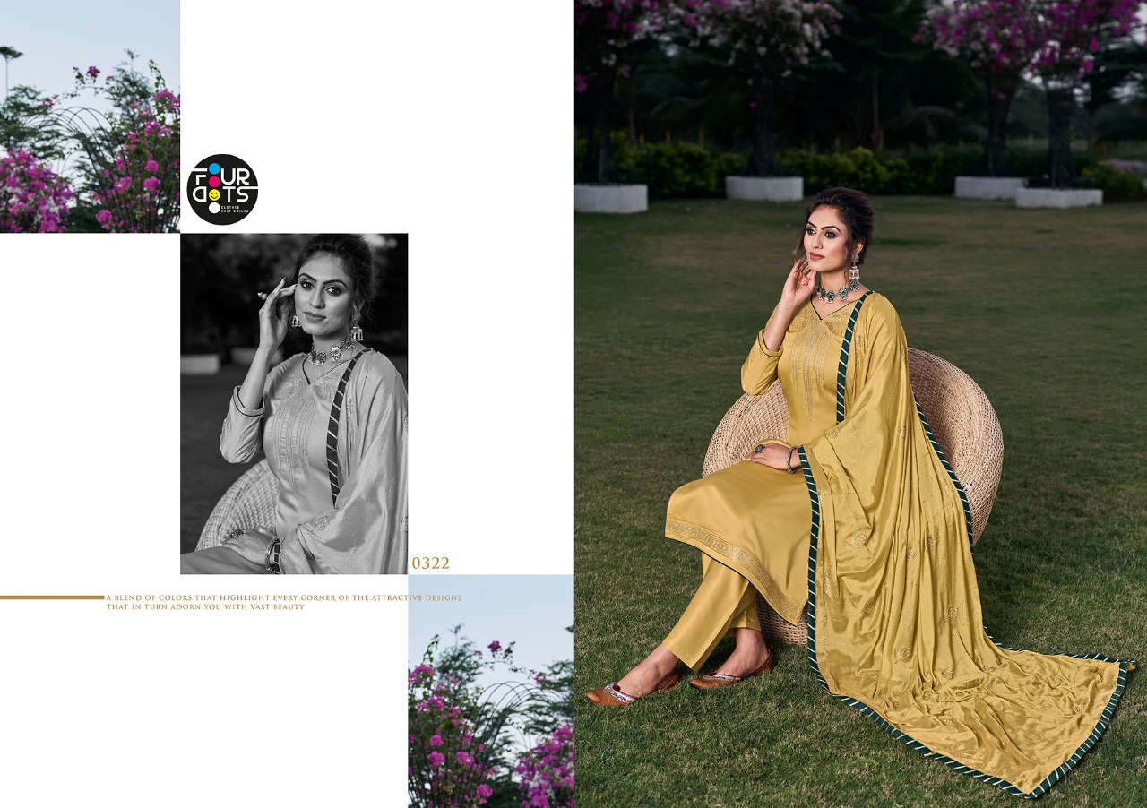 fourdots shubharambh vol 5 satin new and modern style salwar suit catalog