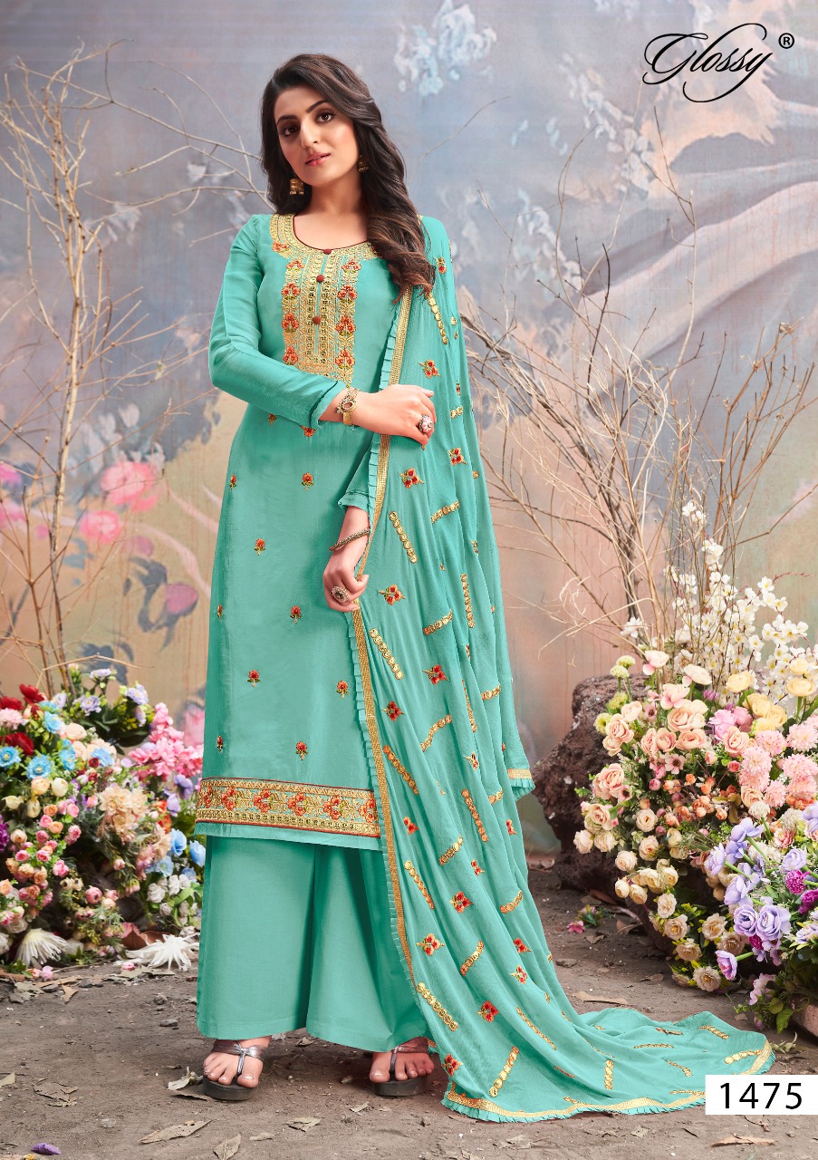 glossy daisy viscos astonishing salwar suit catalog