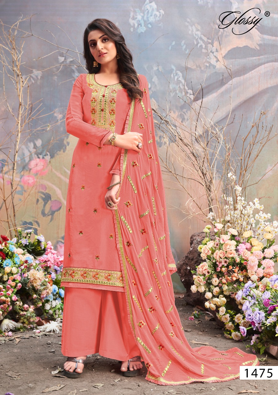 glossy daisy viscos astonishing salwar suit catalog