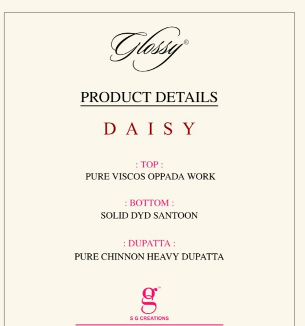 glossy daisy viscos astonishing salwar suit catalog