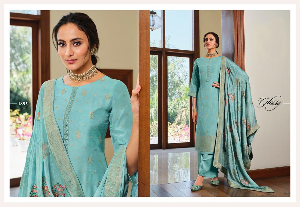 glossy rivera viscose Regak look salwar suit catalog OLD