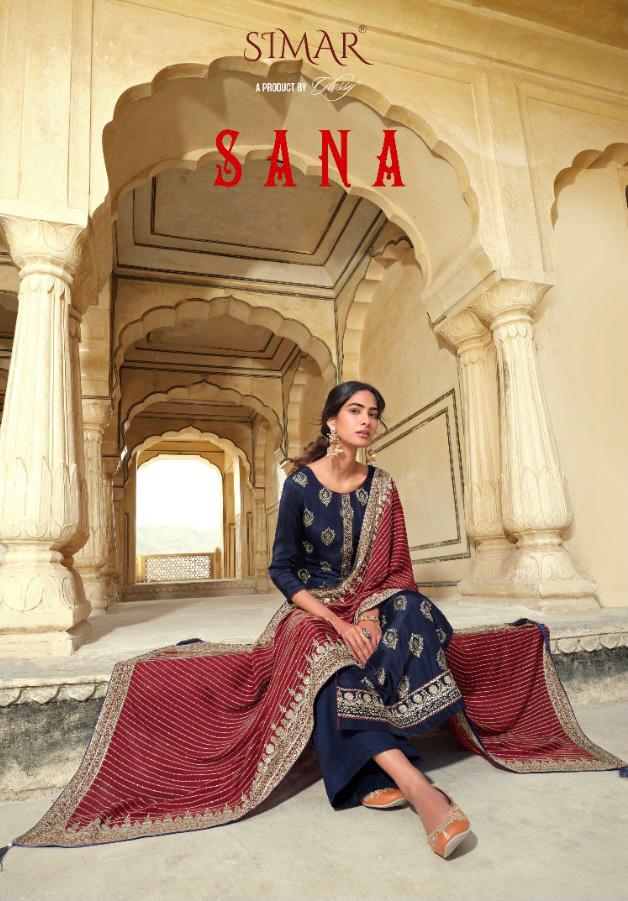 glossy sana viscose gorgeous look salwar suit catalog