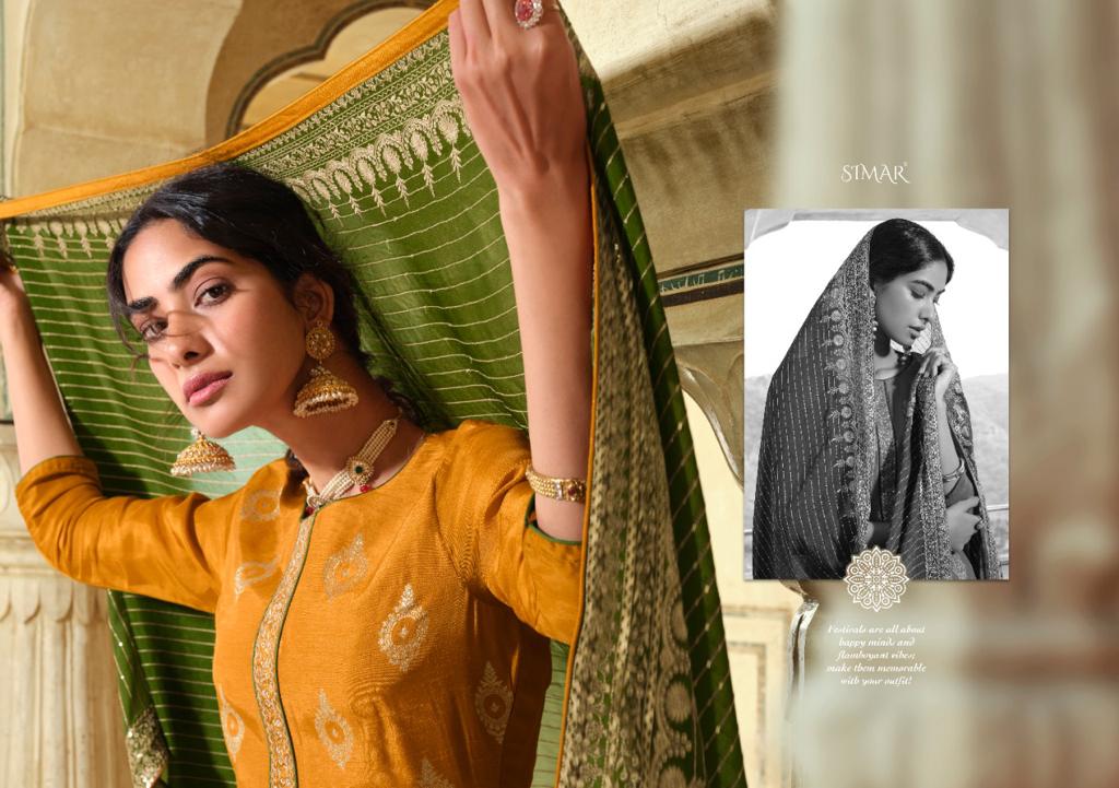 glossy sana viscose gorgeous look salwar suit catalog