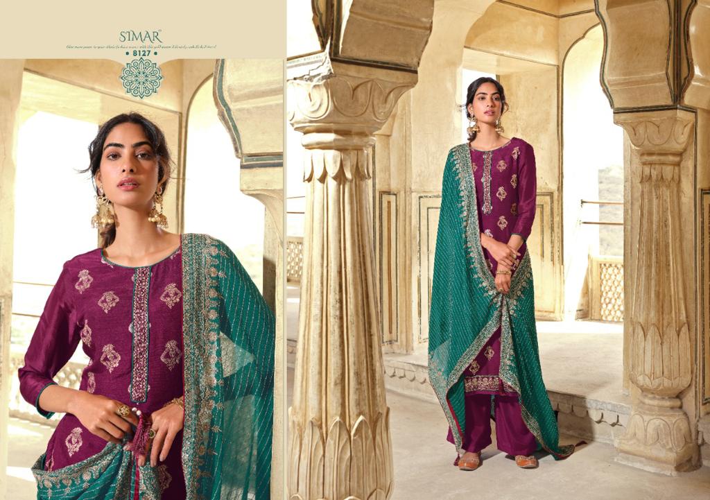 glossy sana viscose gorgeous look salwar suit catalog