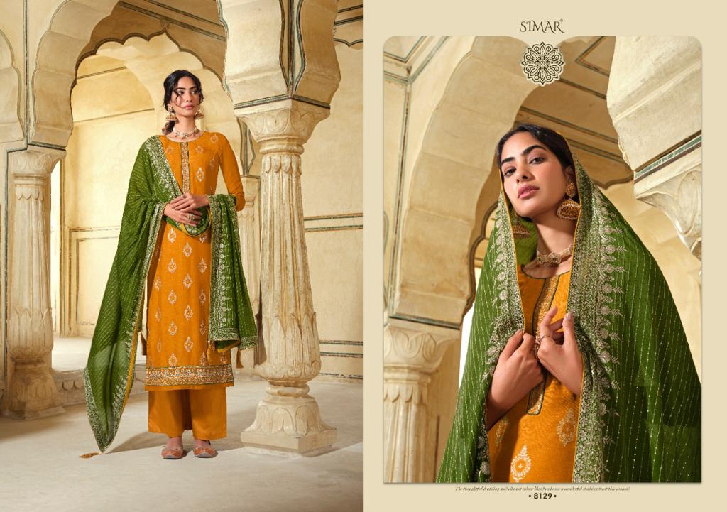 glossy sana viscose gorgeous look salwar suit catalog