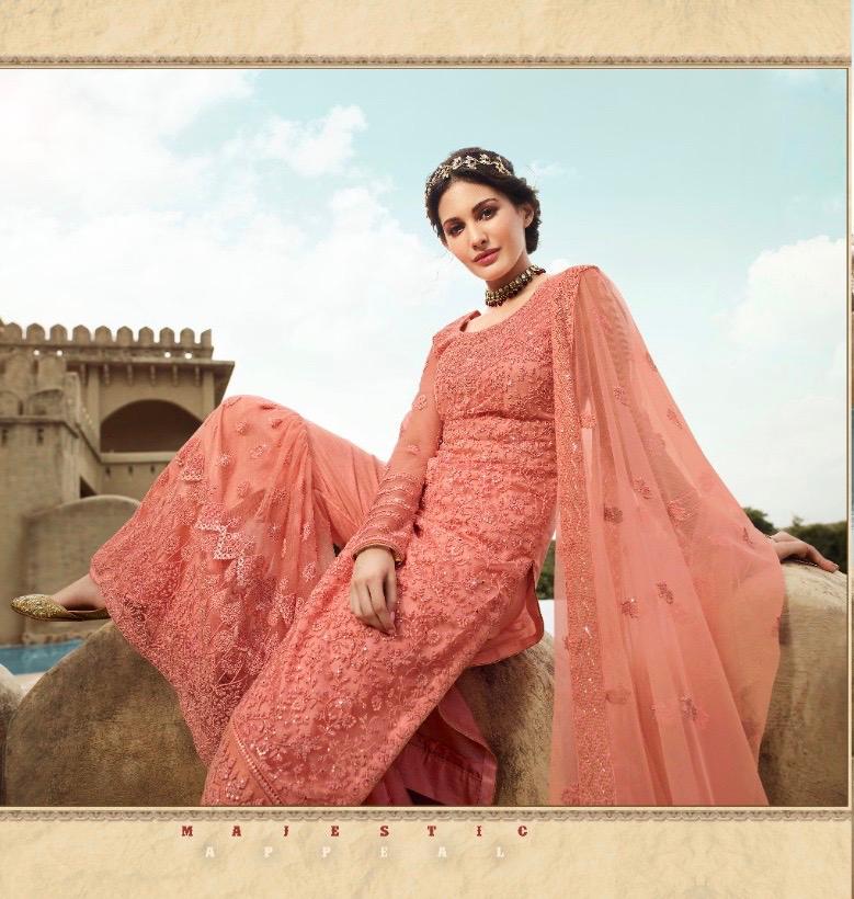 glossy shaivi Amayra net innovative look salwar suit catalog